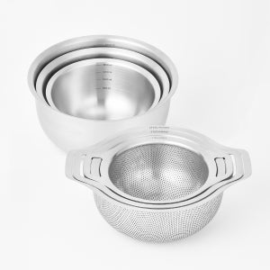 스틸웍스 스테인리스 스틸 믹싱볼+펀칭볼 6P 세트