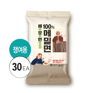 올리온 세모면 100% 메밀면 냉모밀 모밀 메밀 국수 막국수 야끼소바 면 150g, 30개