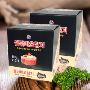 사조 불닭 마요 참치 파우치 100g 48개 불닭 소스 매운 고추 살코기 마요네즈