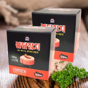 사조 불닭 참치 파우치 100g 48팩 불닭 소스 매운 고추 살코기