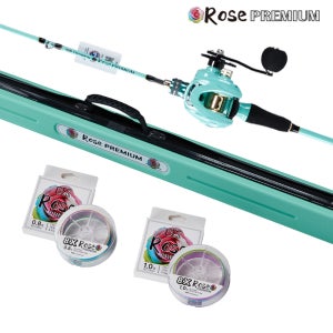 로즈프리미엄 쭈갑로드 쭈꾸미 갑오징어 낚시대 떼루 낚시대 세트 쭈꾸미 갑오징어 로드 + 베이트릴 세트