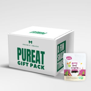 [선물세트] 퓨어잇 오가닉 아이김자반 7팩세트 선물용 간식박스