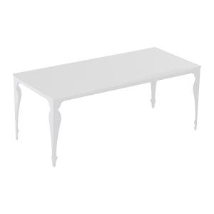 뉴베르디 프렌치 엔틱 모던 책상 겸 다용도 테이블 1800x800mm, 화이트