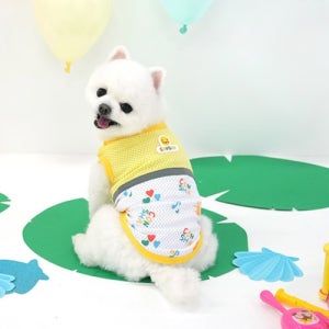 [쿨링스판] 랄랄라 쿨매쉬 티셔츠 2종 강아지 고양이 반려동물 쿨조끼 빛반사 야광 여름 옷