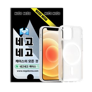 맥세이프 케이스 강력자력 변색방지 에어범퍼 투명, 아이폰12 미니