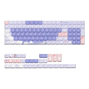 NUPHY 트래블 버니 디자인 로우 프로파일 키캡 염료승화 PBT 영문