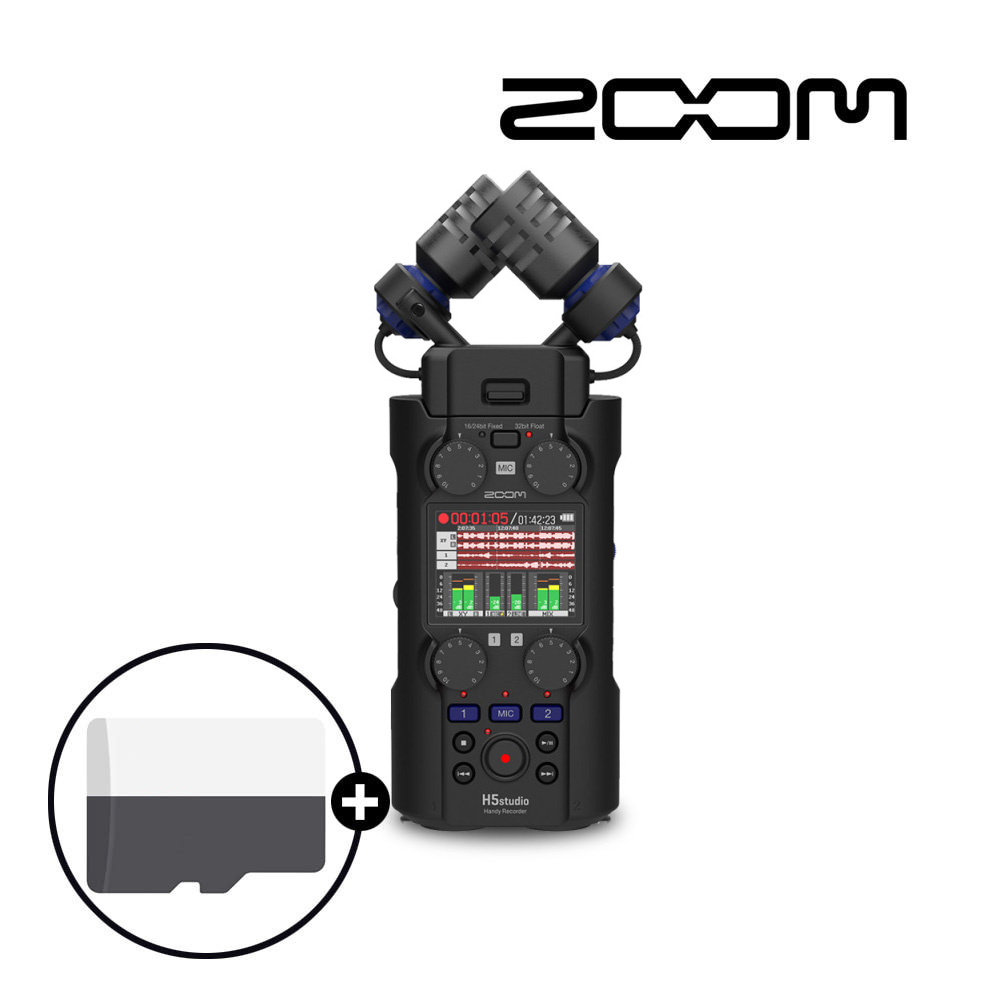 ZOOM H5 STUDIO 줌 4트랙 스튜디오 플로트 핸디레코드 녹음기