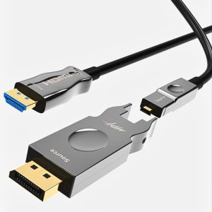 엠비에프 DP TO HDMI 하이브리드 광 AOC 단자분리형 케이블 V2.0 4K 60HZ 50M