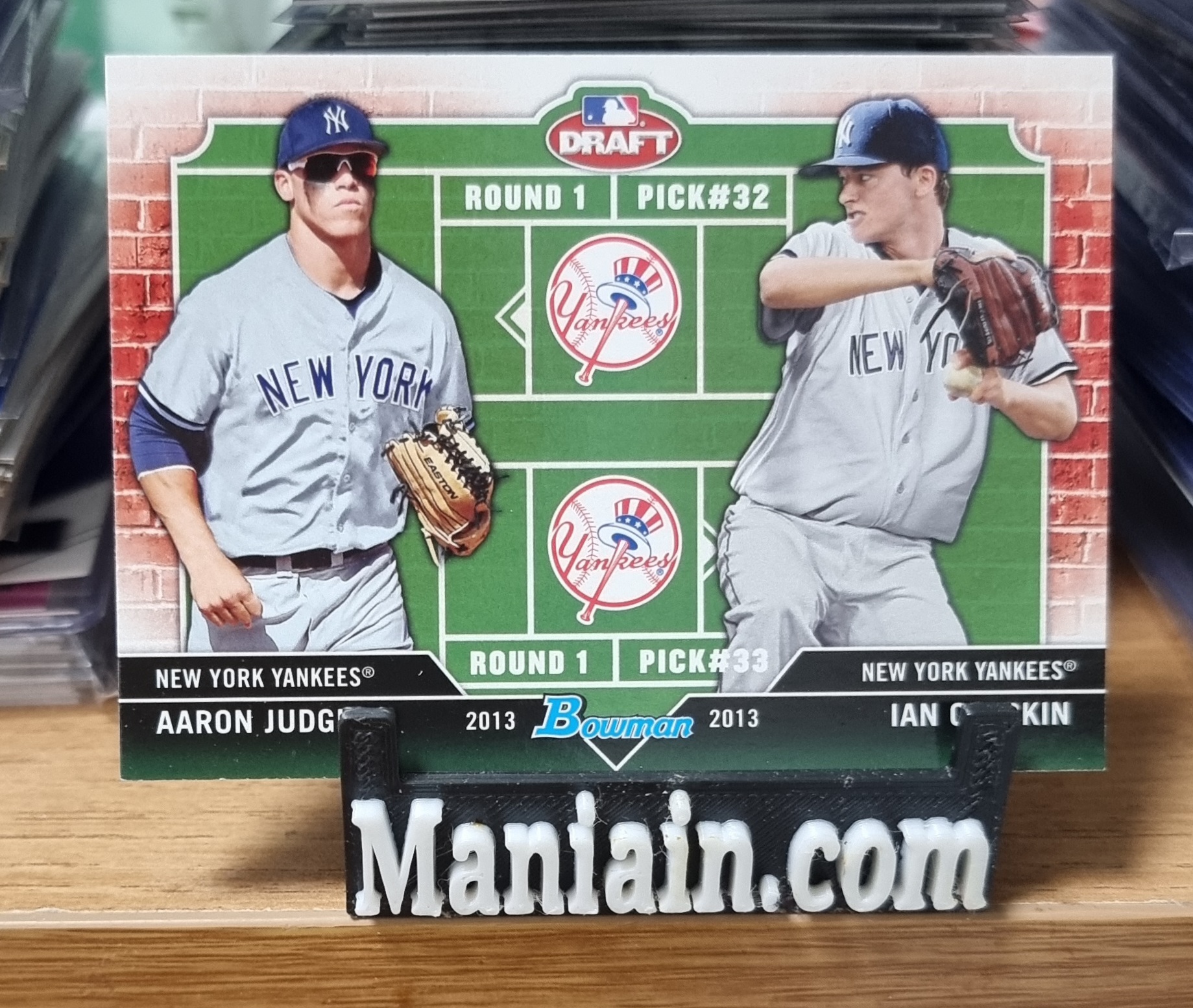 애런 저지/이안 클라킨 2013 Bowman Draft Dual Draftee Aaron Judge/Ian Clarkin DD-JC MLB카드