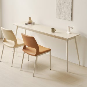 라포 낮은 바테이블 와인 카페 좁은식탁 창가 홈바테이블 높이750mm 1800mm, 화이트