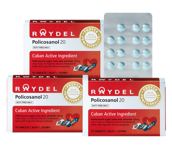 <b>RAYDEL POLICOSANOL 20</b> 쿠바산 <b>레이델 폴리코사놀 20</b> 30정, 4개