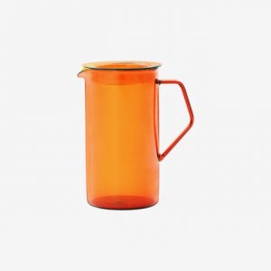 킨토 캐스트 냉장고 물병 750ml 원형 손잡이 물통 유리 저그 보리차 내열유리 물병 엠버