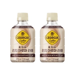 (공식) 조지아 리치 아로마 라떼 270ml PET 24입