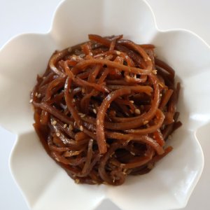 [여우마을 수제반찬] 촌스러운 국산 우엉조림 250g