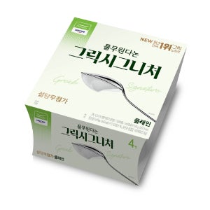 풀무원다논 그릭시그니처 플레인 80g x 4개