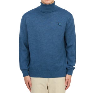 메종키츠네 폭스헤드 남성 터틀넥 니트 LM00812KT1036 P462