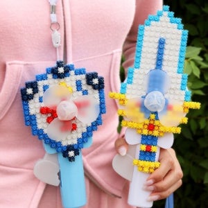 파스텔클레이 여름 초등 어린이 늘봄 돌봄 휴대용 무선 핸드 디폼 블럭 칼 방패 손 선풍기 만들기 키트