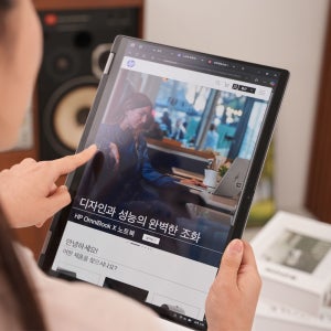 혜택가137만+한컴+펜/HP 옴니북X플립 14 윈11 사무용 영상편집 루나레이크 터치 노트북