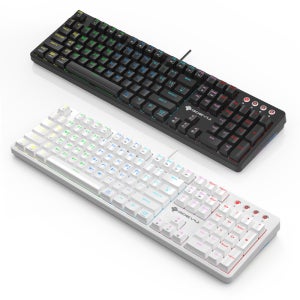 GDEVIL G917 SCUD 가스킷 게이밍 기계식 키보드 블랙, 적축