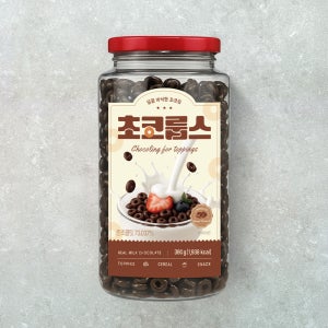 [N배송] 씨알로 초코룹스 380g / 제조사 직판 진한 초코링 시리얼 요거트 토핑 국내산