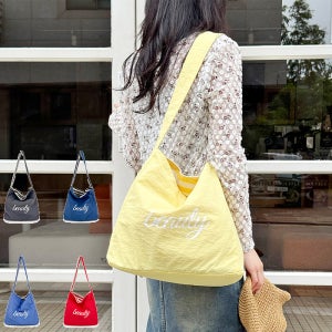 캐주얼 데일리 면 쇼퍼백 보부상숄더백 2가지스타일가방 (BR20313)