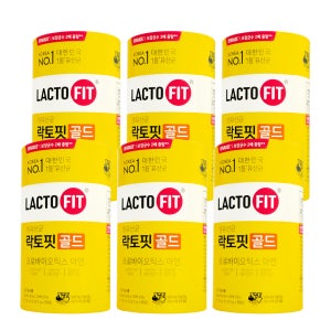 종근당 락토핏 골드 50포 x 6통 (10달분) 온가족 생유산균