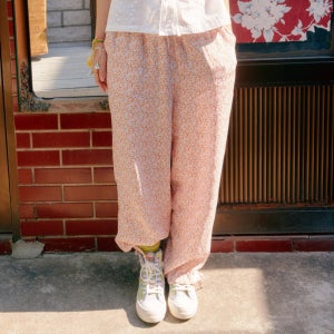 그래니룸 마실 들꽃 바지 4컬러 투웨이 스트링 조거
