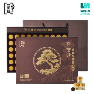 [침향 25.5%, 산삼 5%] 천지담 진향단 산삼 침향환 (쇼핑백 증정 부모님 선물세트) 60환, 1개