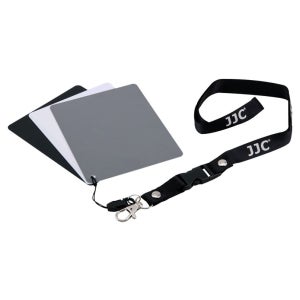 JJC 카메라 화이트 밸런스 그레이 카드 블랙 화이트 3매입 GC-3