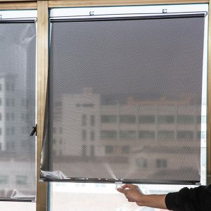 무타공 창문용 햇빛가리개 블라인드 자바라커튼 자동차겸용 롤스크린