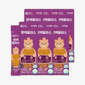 아기 어린이아연 영양제 징크시럽 면역플러스 스틱 15포, 6개