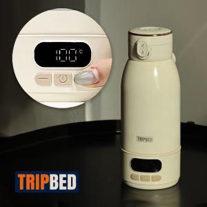 [100도가열] 휴대용분유포트 히팅텀블러 여행용 무선 전기포트
