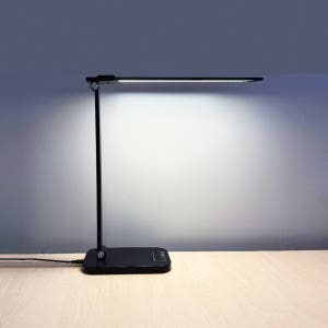 리와트 아이케어 듀얼 LED 스탠드 5색 와이드 각도조절 공부등 독서등 LC-91