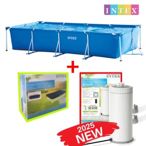 인텍스 특대형 450cm 사각 수영장+ 정화펌프+ 덮개 스페셜세트 야외풀장 코스트코