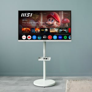 MSI 므탠바이미 스마트 모니터 68cm(27인치) 4K UHD 화이트 무결점 무빙 이동식 TV 모니터 스탠드 거치대 삼탠바이미