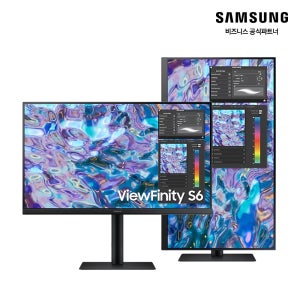 삼성 뷰피니티 S6 27(68.4cm) IPS QHD 사무용 피봇 세로모니터 S27B610