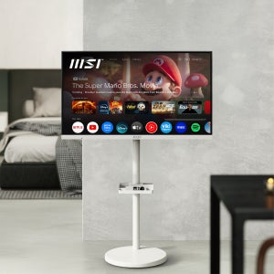 MSI 므탠바이미 스마트 모니터 68cm(27인치) 4K UHD 화이트 무결점 무빙 이동식 TV 모니터 프리미엄 스탠드 거치대 삼탠바이미