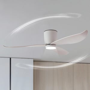 천장형 모던 실링팬 LED조명 추가가능 서큐라이트 선풍기 공기순환 인테리어 132cm