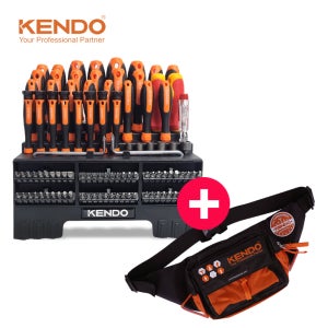켄도 올인원 드라이버세트 101종 힙색 정밀 십자 일자 라쳇 별 육각 21118TFO