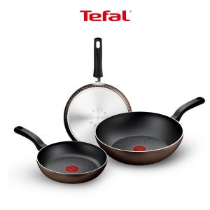 [3종세트] 테팔 인덕션 라이트쿡 프라이팬 22cm + 프라이팬 28cm + 웍 28cm