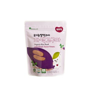 또또맘 유기농 쌀떡과자, 떡뻥 6종 자색고구마, 1개