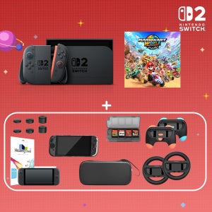 닌텐도 스위치2 본체 마리오카트 월드 세트(다운로드 버전) + 올인원 패키지 세트