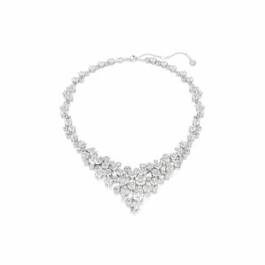 [스와로브스키/본사정품] Constella 로듐 V자형 목걸이 5732249