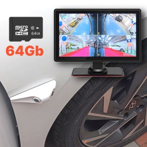 간편설치 7인치 4채널 듀얼카메라 블랙박스(64기가) 사각지대경보 BSD