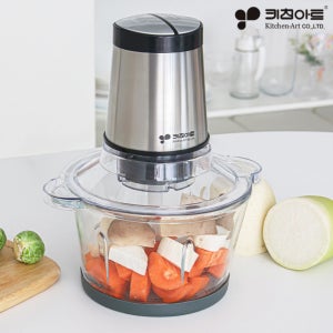 키친아트 멀티 마늘 고기 다지기 2L 유기용기 마늘박피기포함