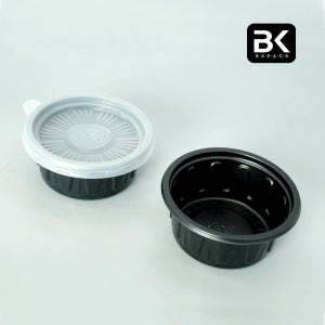 BK 70파이 소 소스용기 블랙 2000개 세트 (70x30) 배달용기