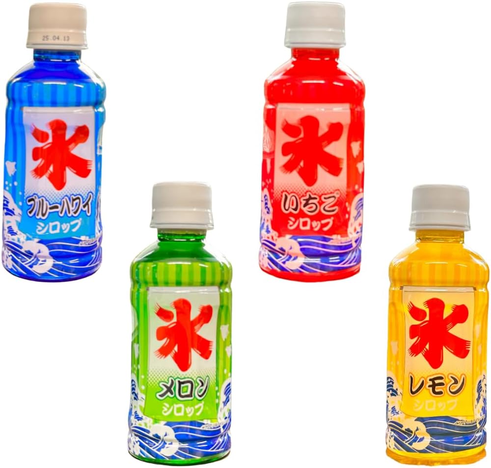 일본빙수시럽 소다 메론 딸기 레몬 여름 디저트 4종세트 과일맛 믹스 각 1개 총 4개 세트