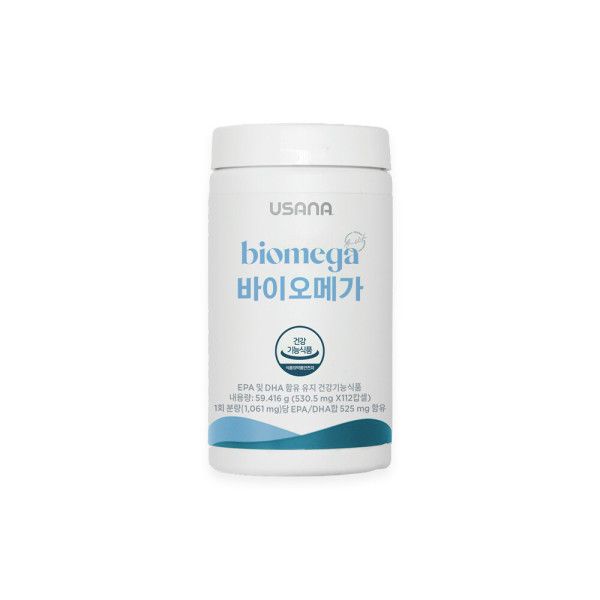 <b>유사나</b> 바이오메가 112캡슐 1병 <b>DHA</b> EPA 정제어유 오메가3