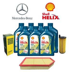 벤츠 C클래스 C200d 엔진오일 교환세트 7리터 (14-24년식) W205