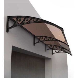 테라스어닝 비가림캐노피 현관차양막 투명처마 1M연장 플라스틱스탠드포함